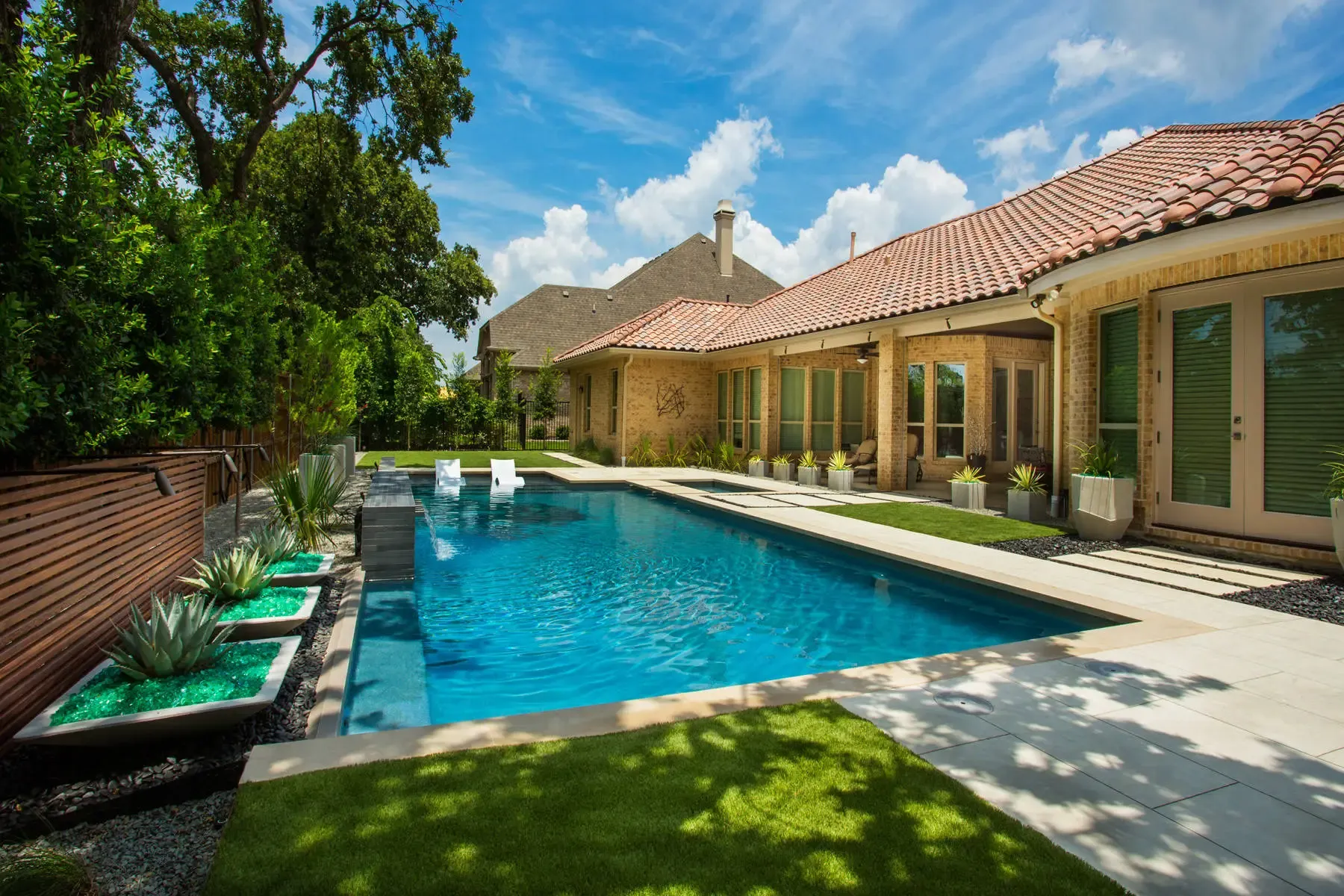 Backyard pool